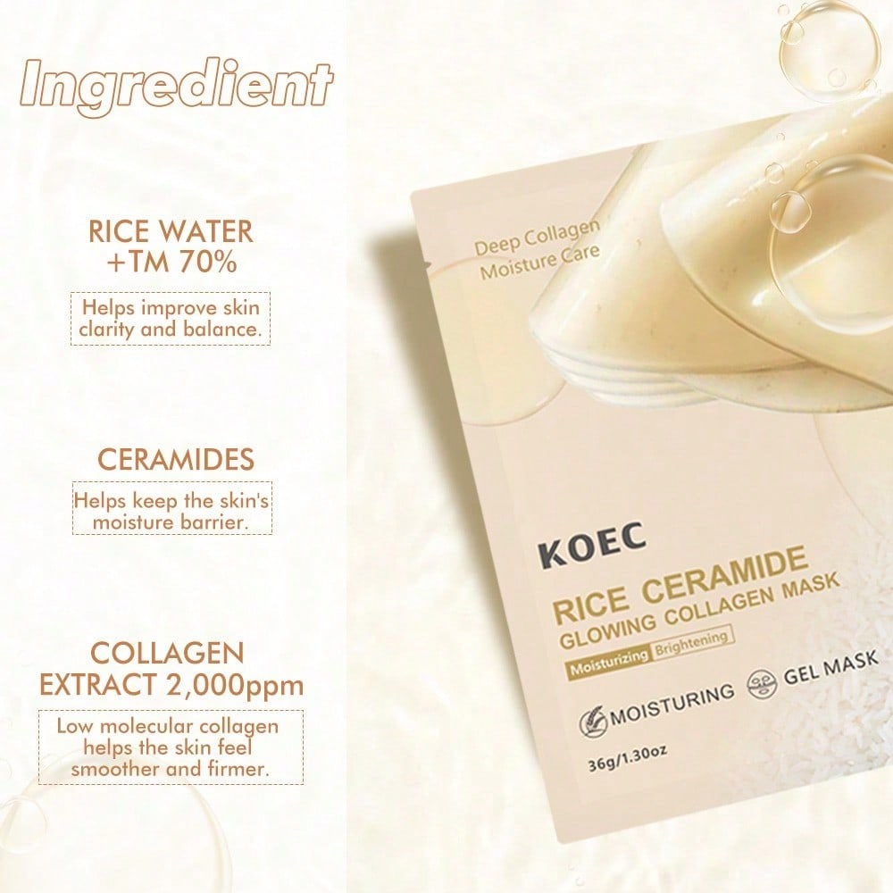 Rice 70 Glow Collagen Mask Ove - đánh giá và giá Luxury Skincare Gifts