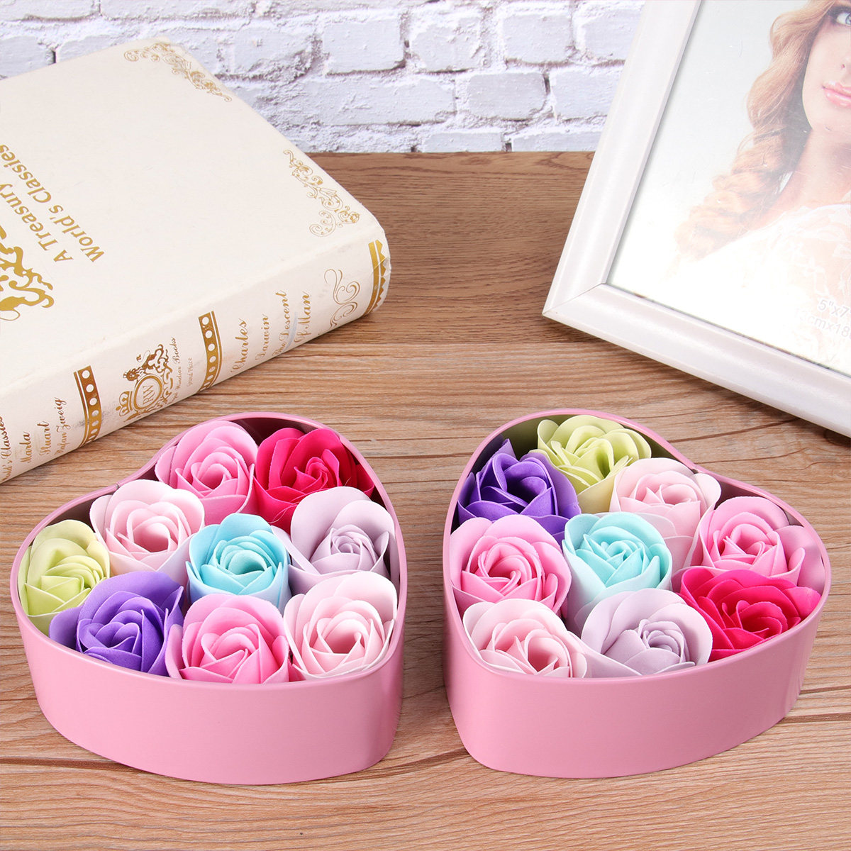 Rose Soap Flower Soap Set in E - đánh giá và giá Luxury Skincare Gifts