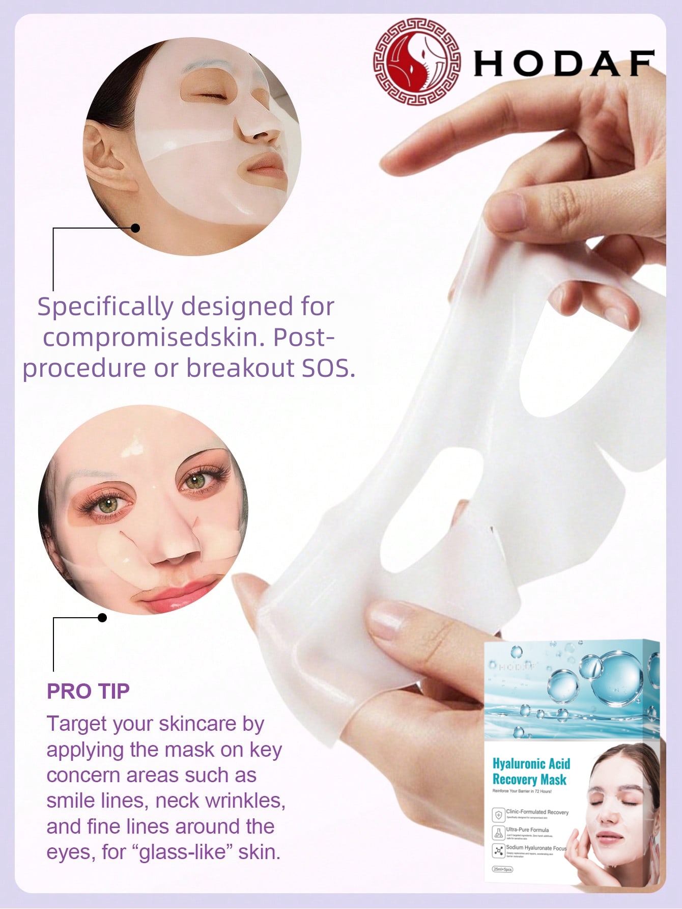 HODAF 5pcs Hyaluronic Acid Hyd - đánh giá và giá Luxury Skincare Shop