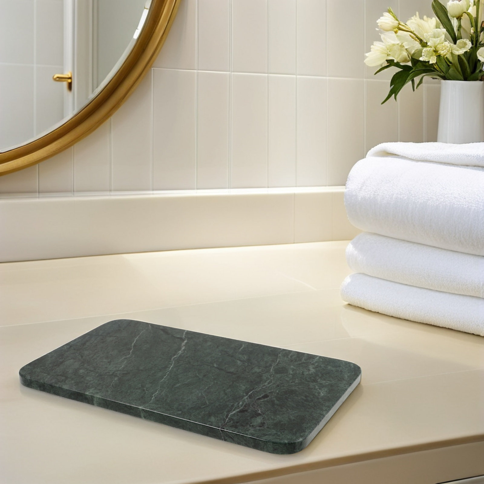Rectangle Marble Tray Luxury N - đánh giá và giá Luxury Skincare Tray