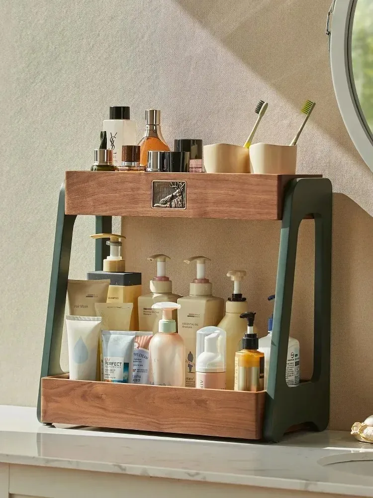 Desktop double-layer cosmetic  - đánh giá và giá Luxury Skincare Tray