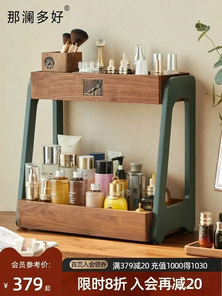 Desktop double-layer cosmetic  - đánh giá và giá Luxury Skincare Tray
