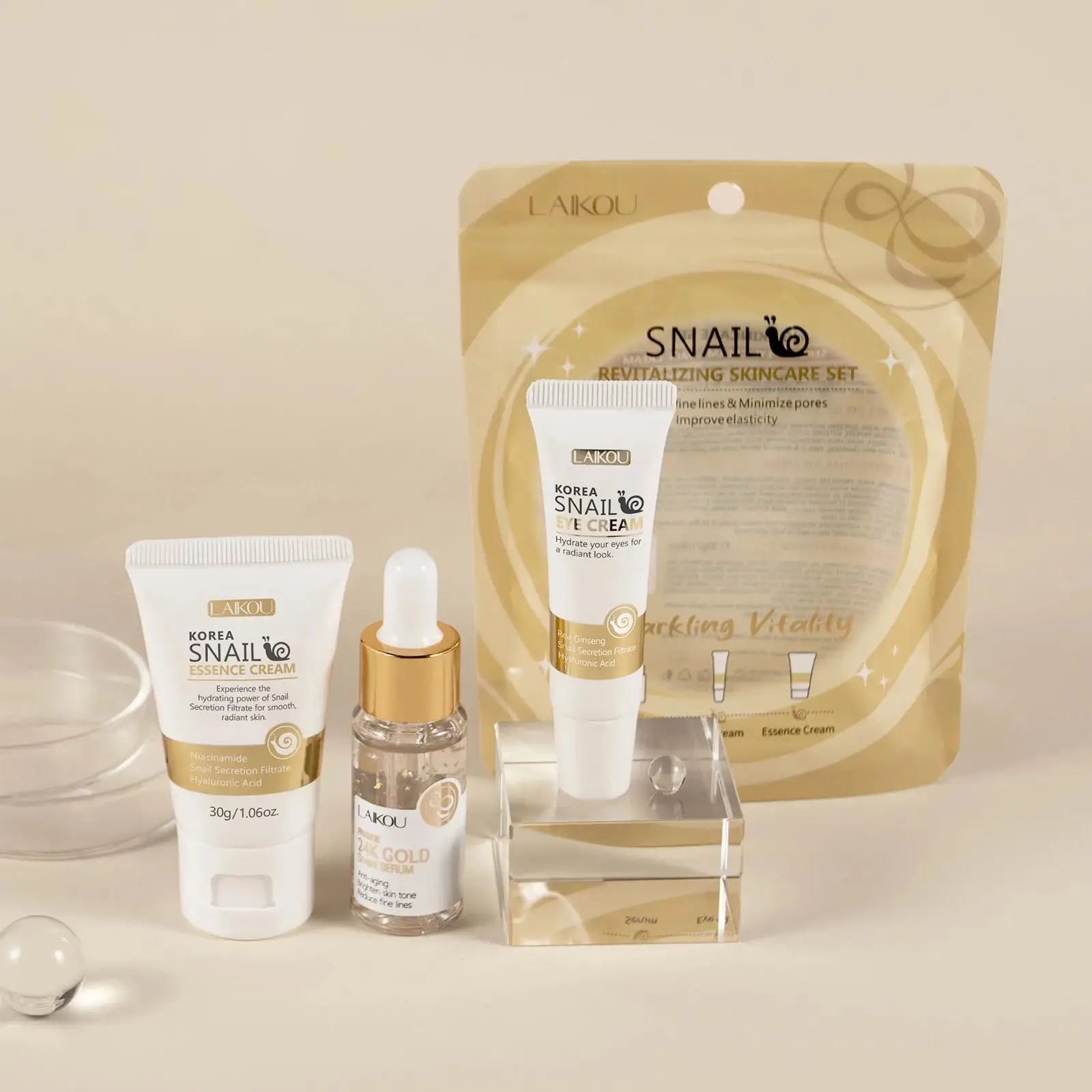 24K Gold Snail Repair Serum Ey - đánh giá và giá Luxury Skincare For Women