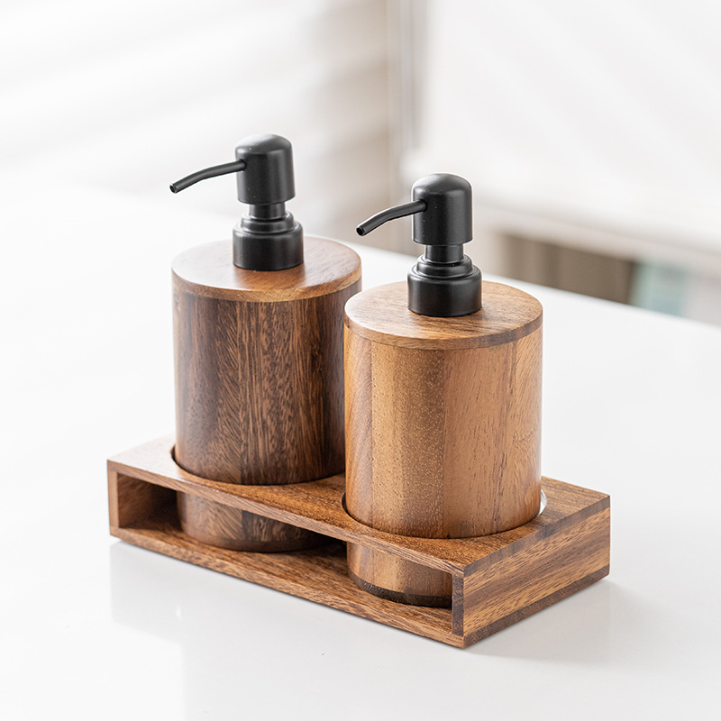 Walnut wood press-type portion - đánh giá và giá Luxury Skincare Tray