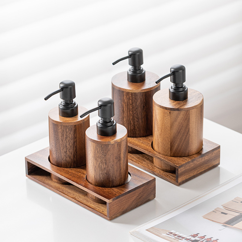 Walnut wood press-type portion - đánh giá và giá Luxury Skincare Tray