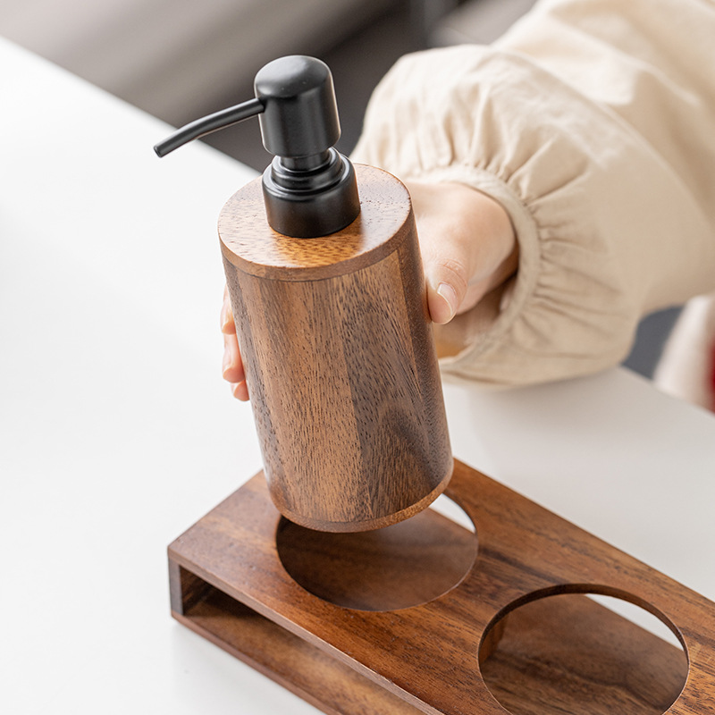 Walnut wood press-type portion - đánh giá và giá Luxury Skincare Tray