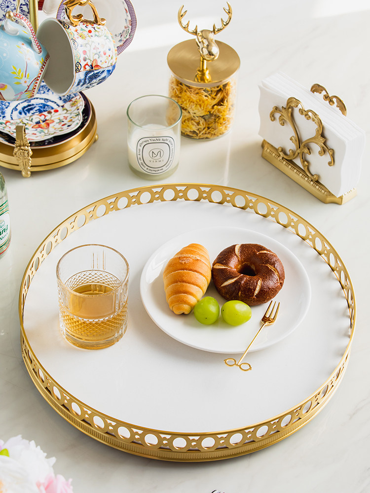 Light luxury mirror brass rota - đánh giá và giá Luxury Skincare Tray